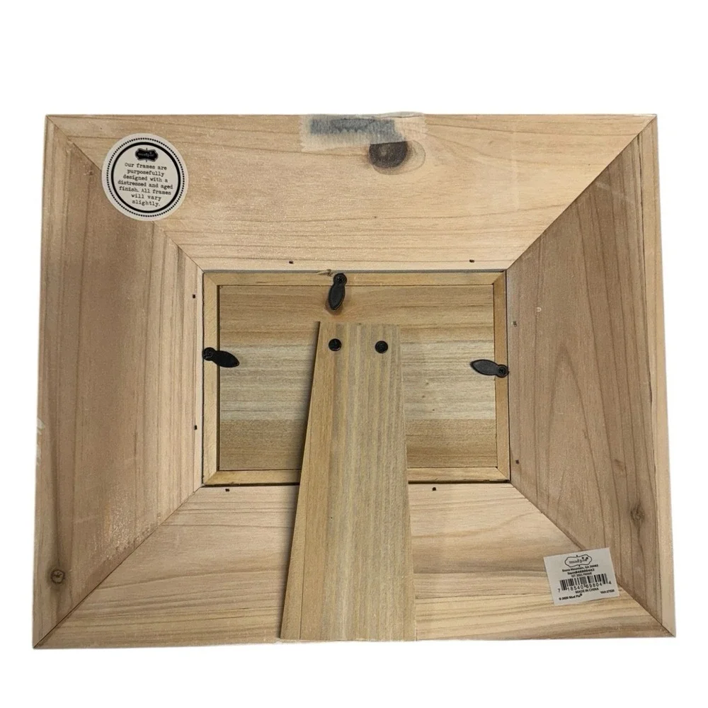 Mud Pie Wedding Collection EST 2021 Wood Photo Frame Holds 4